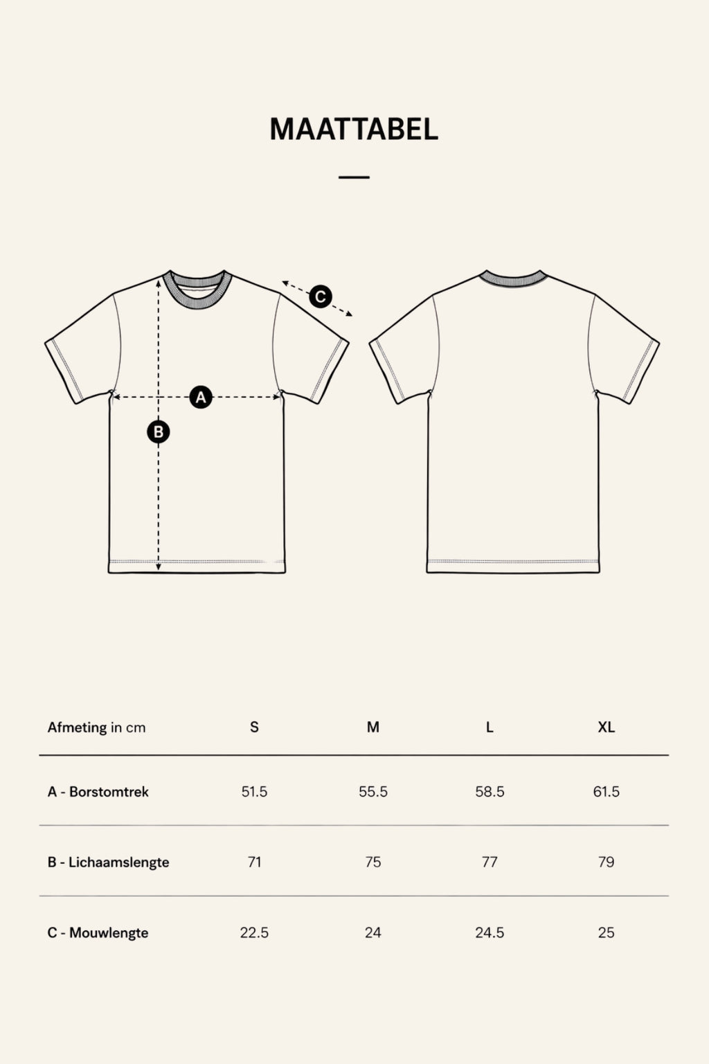 T-shirt "Den Bennie Tour" gebroken wit