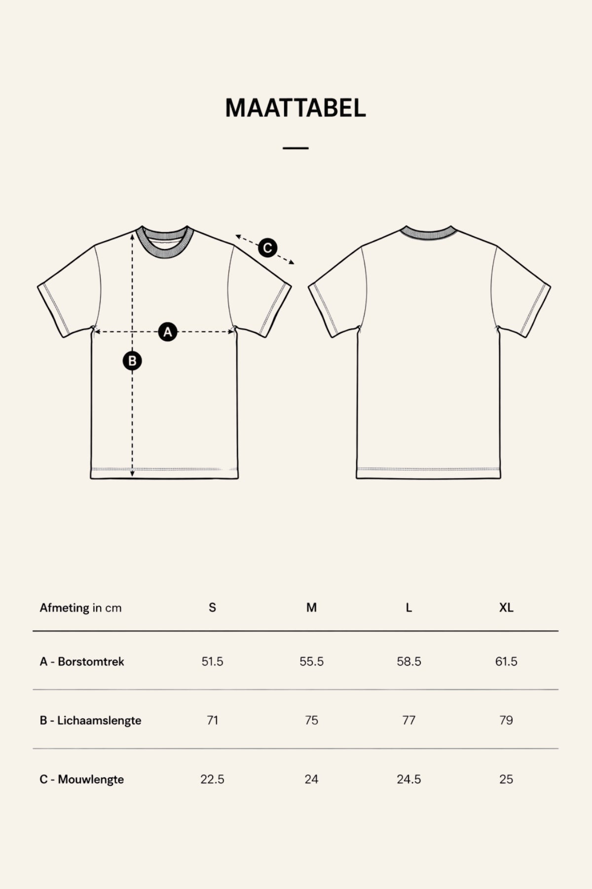T-shirt "Den Bennie Tour" gebroken wit